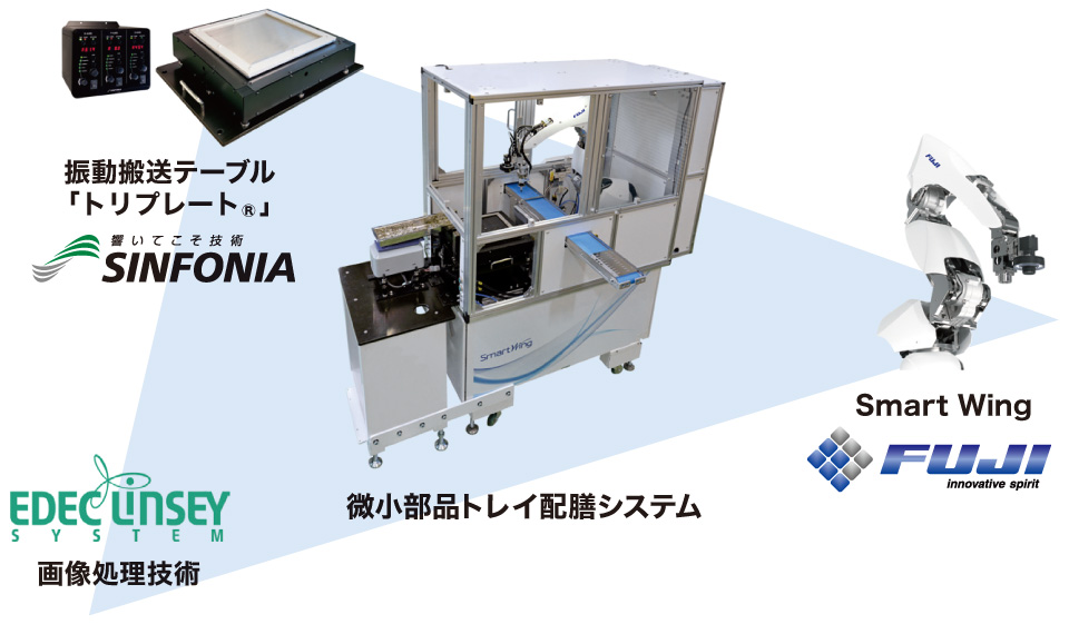 微小部品トレイ配膳システム