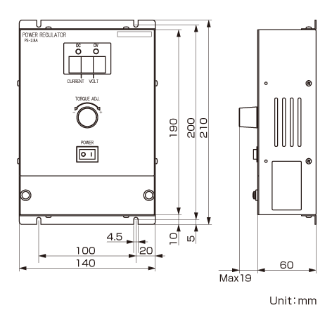 PS-2.8A Constant voltage/Constant current power source