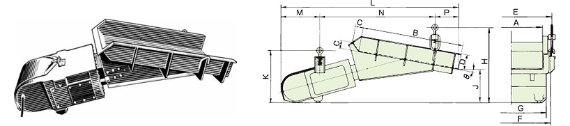 Vibrating Feeders Outer Dimensions