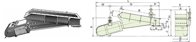 Vibrating Feeders Outer Dimensions