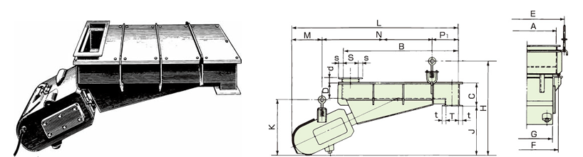 Vibrating Feeders Outer Dimensions