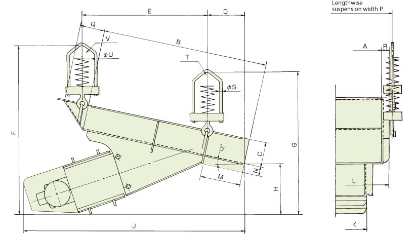 RFH-10∼60A Below-deck Drive, Suspension Type : Vibrating Feeders : SINFONIA  TECHNOLOGY CO., LTD.